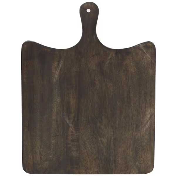 a dark wood cutting board
