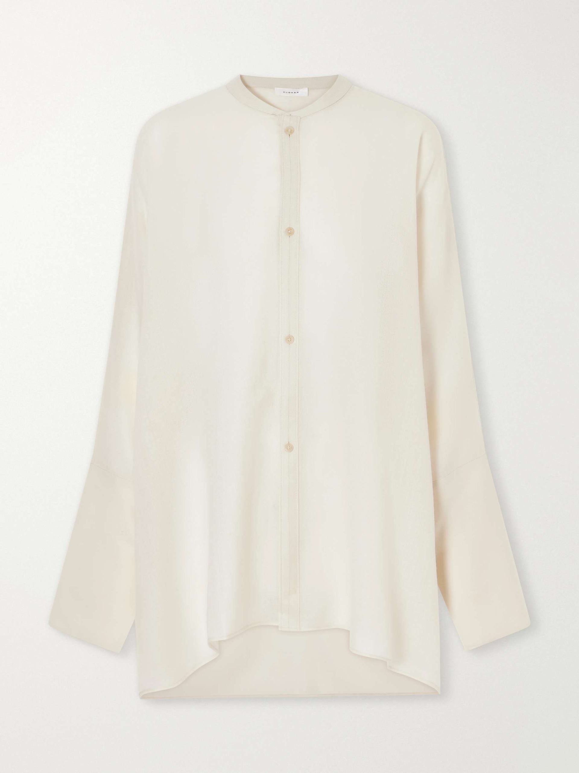 Kael Asymmetric Cotton-Gauze Shirt