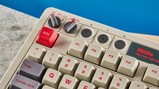 An 8BitDo Retro Mechanical Keyboard (N Edition) that's wireless and hot-swappable