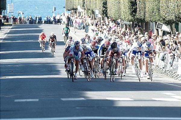 The sprint began a long way out