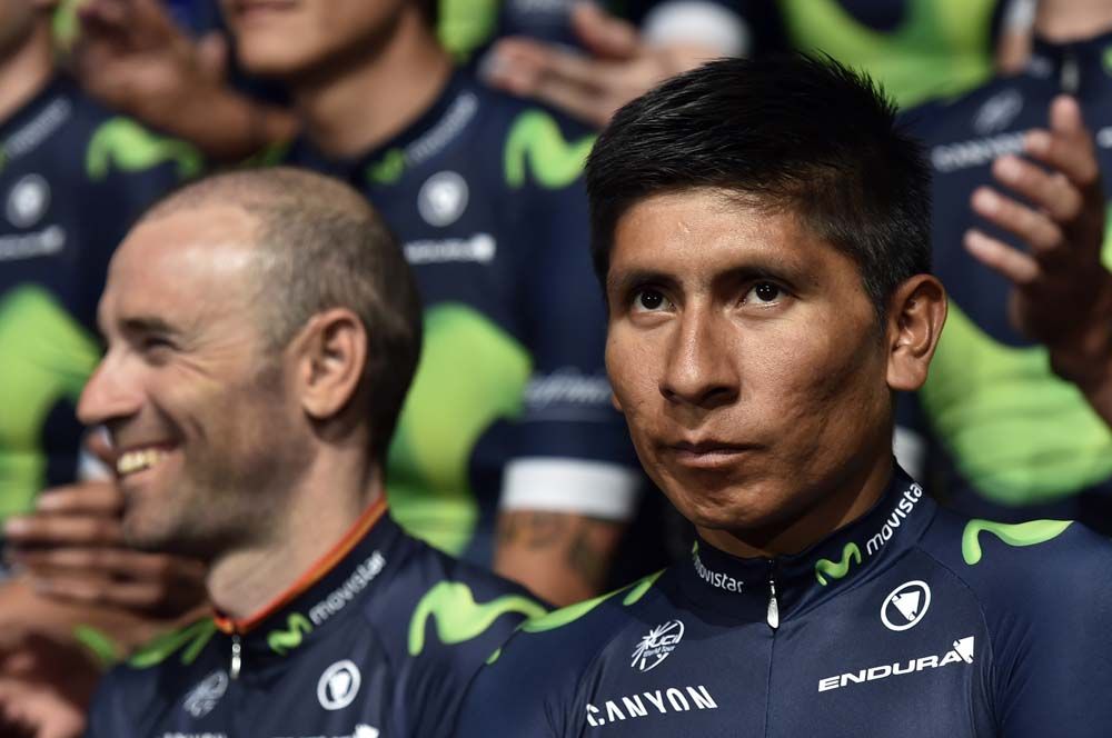 Alejandro Valverde and Nairo Quintana