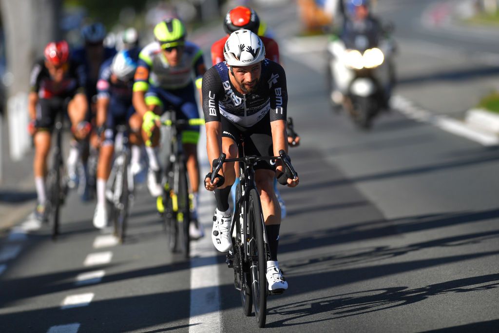GERAARDSBERGEN BELGIUM SEPTEMBER 05 Victor Campenaerts of Belgium and Team Qhubeka Nexthash competes during the 17th Benelux Tour 2021 Stage 7 a 1809km stage from Namur to Geraardsbergen BeneluxTour on September 05 2021 in Geraardsbergen Belgium Photo by Luc ClaessenGetty Images