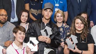 Justin Bieber hung out with the NHS Choir who beat him to the Christmas number one
