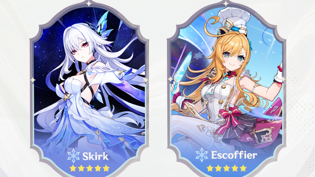 Genshin Impact banners - Skirk and Escoffier in version 6.4