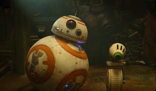 Star Wars: The Rise of Skywalker BB-8 and D-O look on with tilted heads