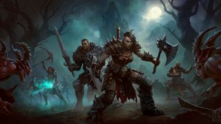 Diablo Immortal key art graveyard