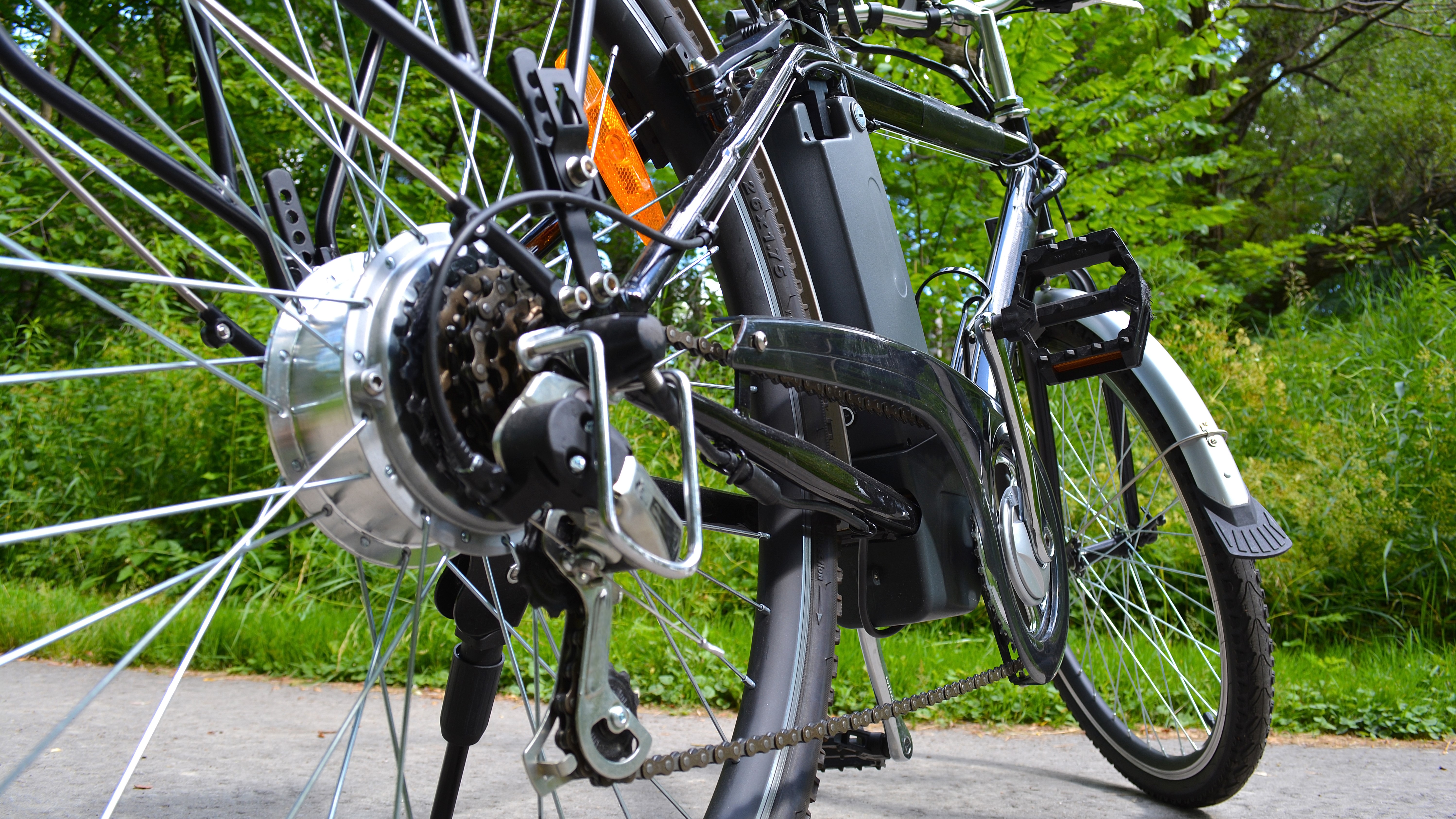 Electric bike rear wheel