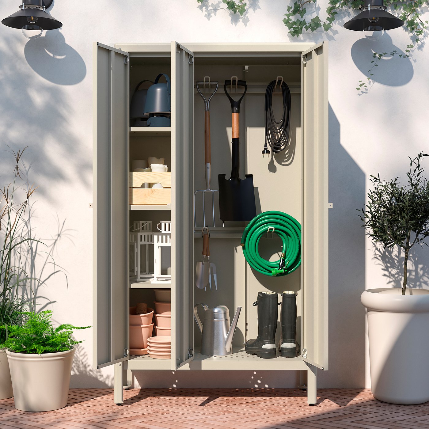 Kolbj&amp;Ouml;rn Cabinet - Beige Outdoor/indoor 35x63 "