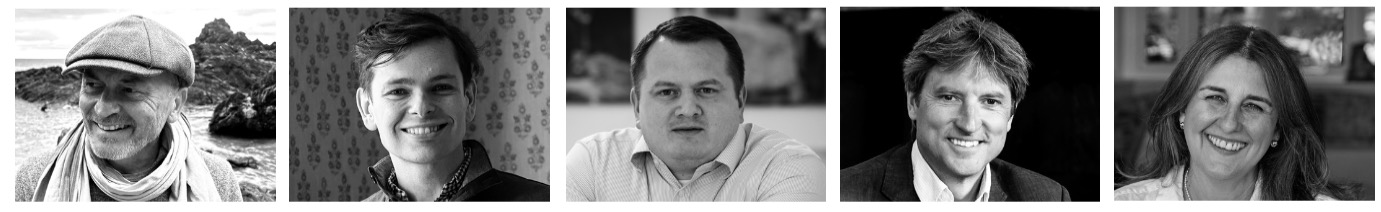 From left: Jonathan Dinnewell, Sean Symington, Edward Smith, Tim Moulding and Joanna Cocking.