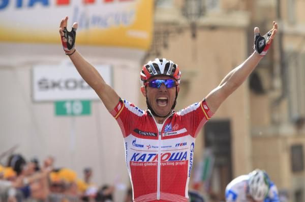 Joaquim Rodriguez (Katusha Team) wins stage 10 of the Giro d'Italia