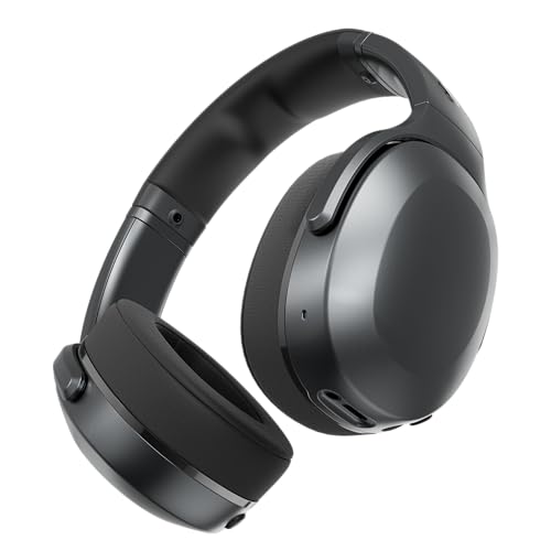 Skullcandy Crusher 540 Active Wireless Bluetooth Headphones With Multi-Sensory Bass, Noise Isolating Over-Ear Fit, Sweat and Water Resistant, 40 Hours Battery, Microphone for Iphone Android - Coal