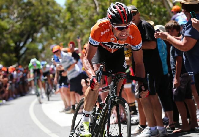 Cadel Evans attacks on Willunga Hill