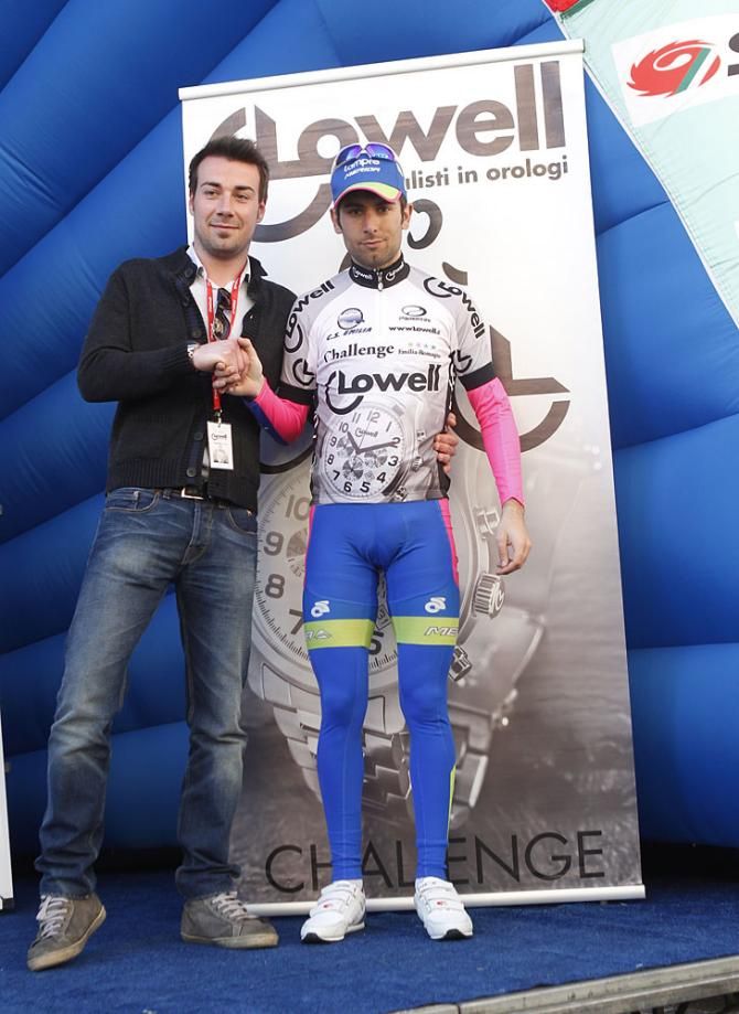 Diego Ulissi (Lampre - Merida) on the podium