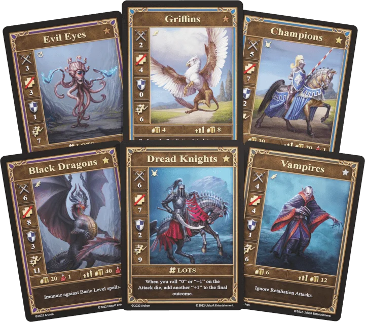 Heroes of Might and Magic 3 the board game pieces