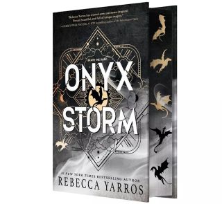 Cover and sprayed edges for the Deluxe limited edition of Onyx Storm