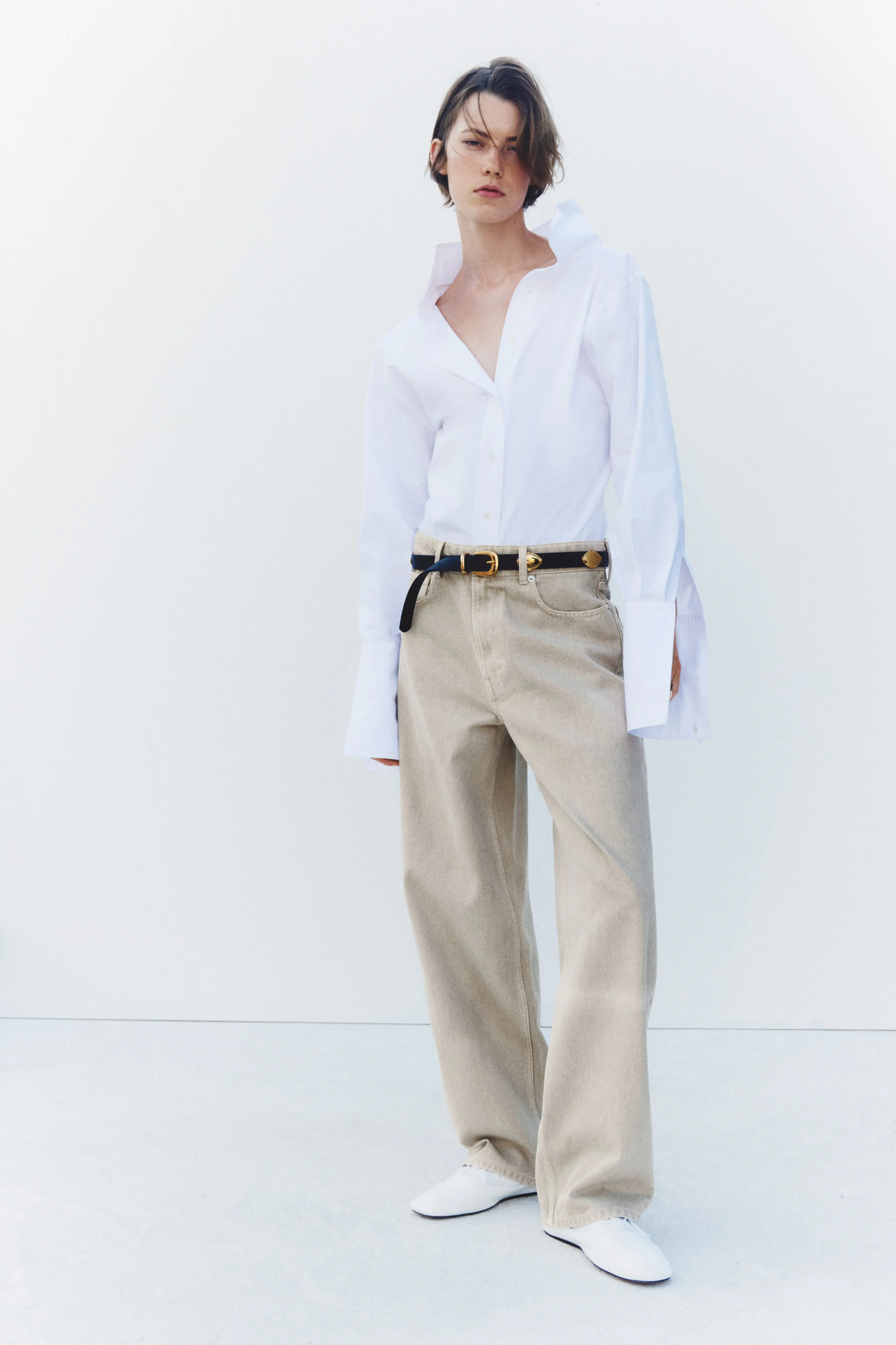 Baggy Regular-Waist Barrel Jeans