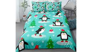 Christmas Penguin Single Bedding Set