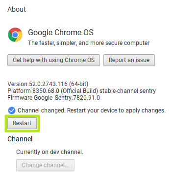 google chrome os developer mode