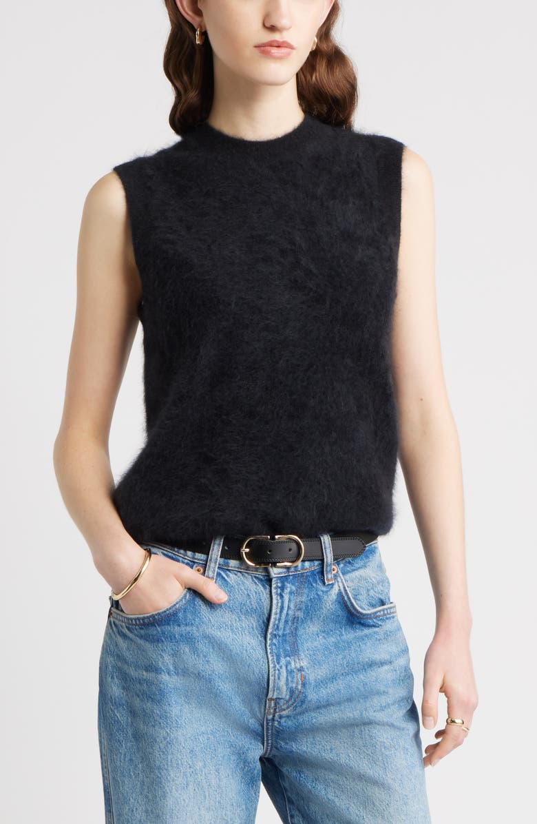 Brushed Cashmere Sweater Vest
