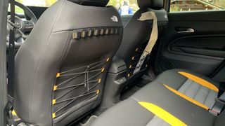 Seatbacks of Jeep Avenger 4Xe TNF edition