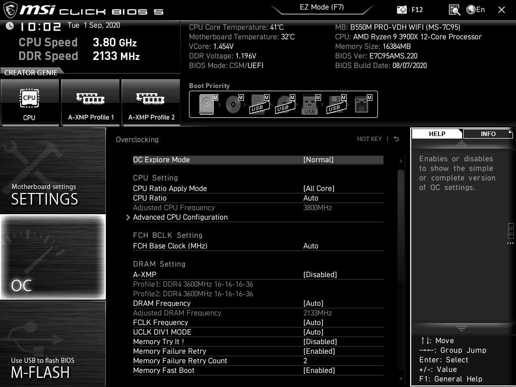 MSI B550M Pro-VDH Wi-Fi