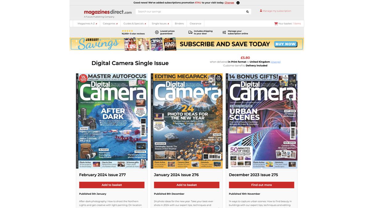 Get 14 Bonus Gifts With The February 2024 Issue Of Digital Camera ...