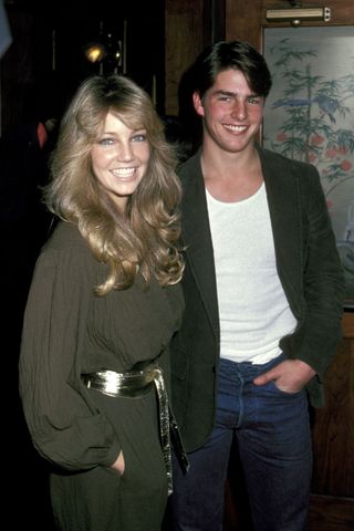 best red carpet looks of the 80s - heather locklear and tom cruise