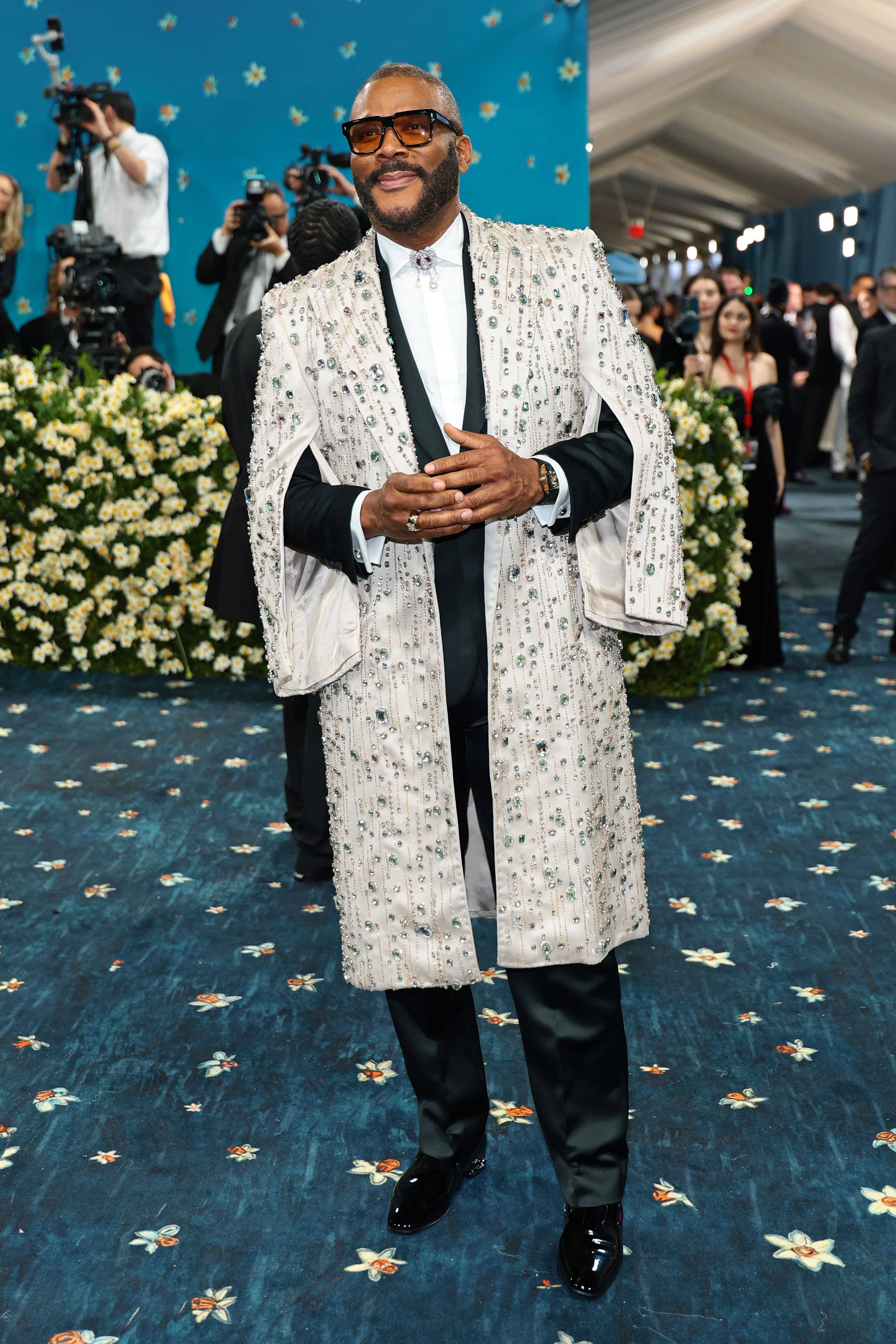 Tyler Perry attends the 2025 Met Gala Celebrating "Superfine: Tailoring Black Style" at Metropolitan Museum of Art on May 05, 2025 in New York City. (Photo by Dimitrios Kambouris/Getty Images for The Met Museum/Vogue)