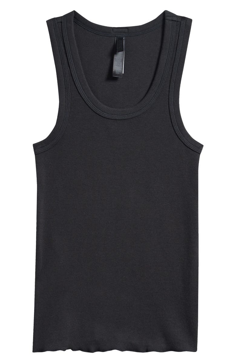 Cotton Rib Scoop Neck Tank