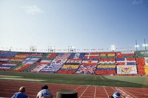 The opening ceremony of the 1984 Olympics