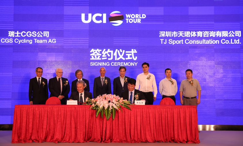 The moment the deal was signed