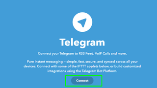 Connect IFTTTT to Telegram