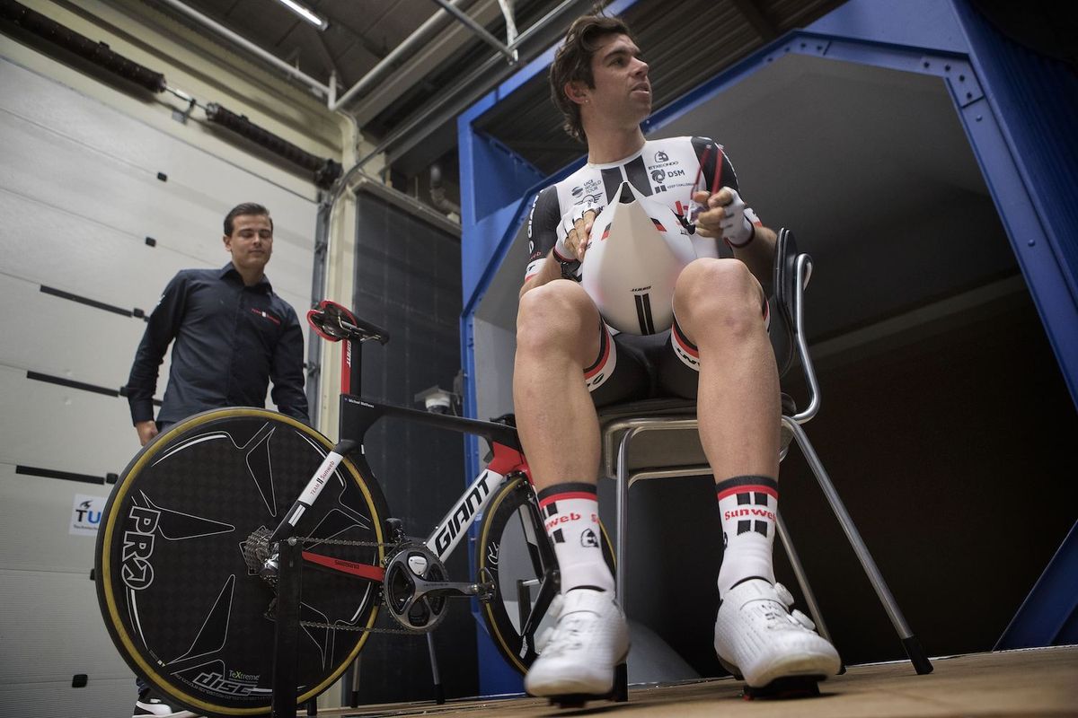 Michael Matthews at the Delft University of Technology wind tunnel