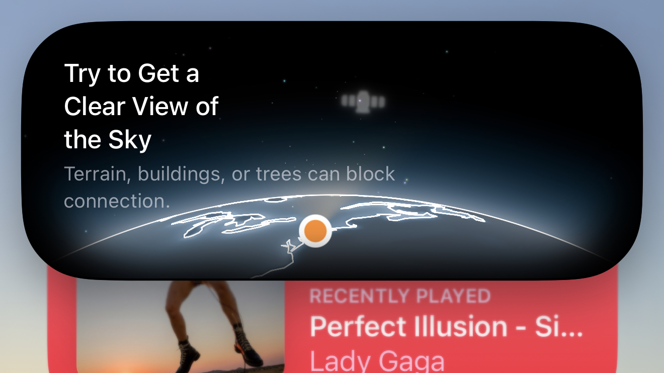 A look at Messages via Satellite on iPhone