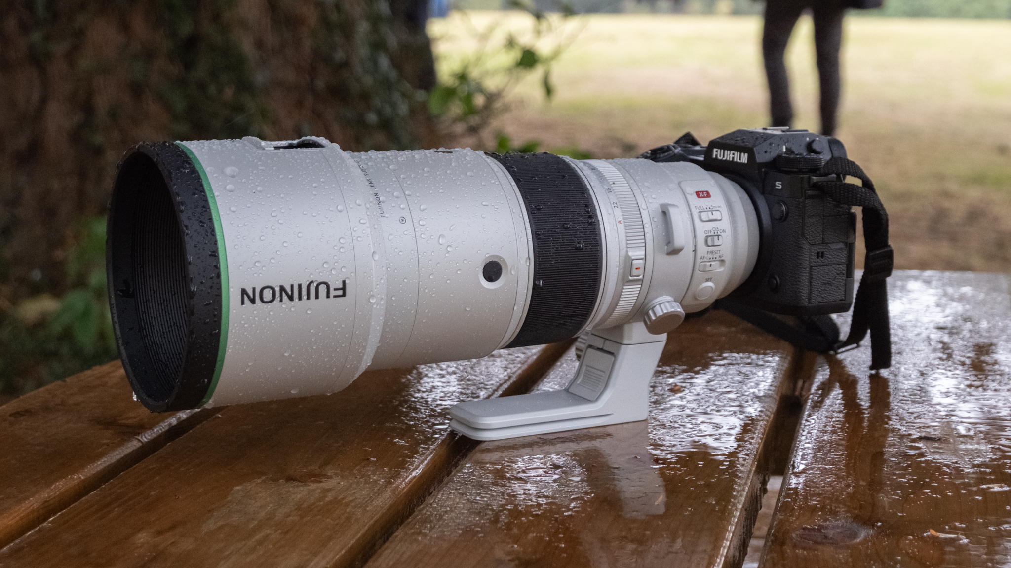 A Fujifilm Fujinon XF 4400mm F4.5 R LM OIS WR lens