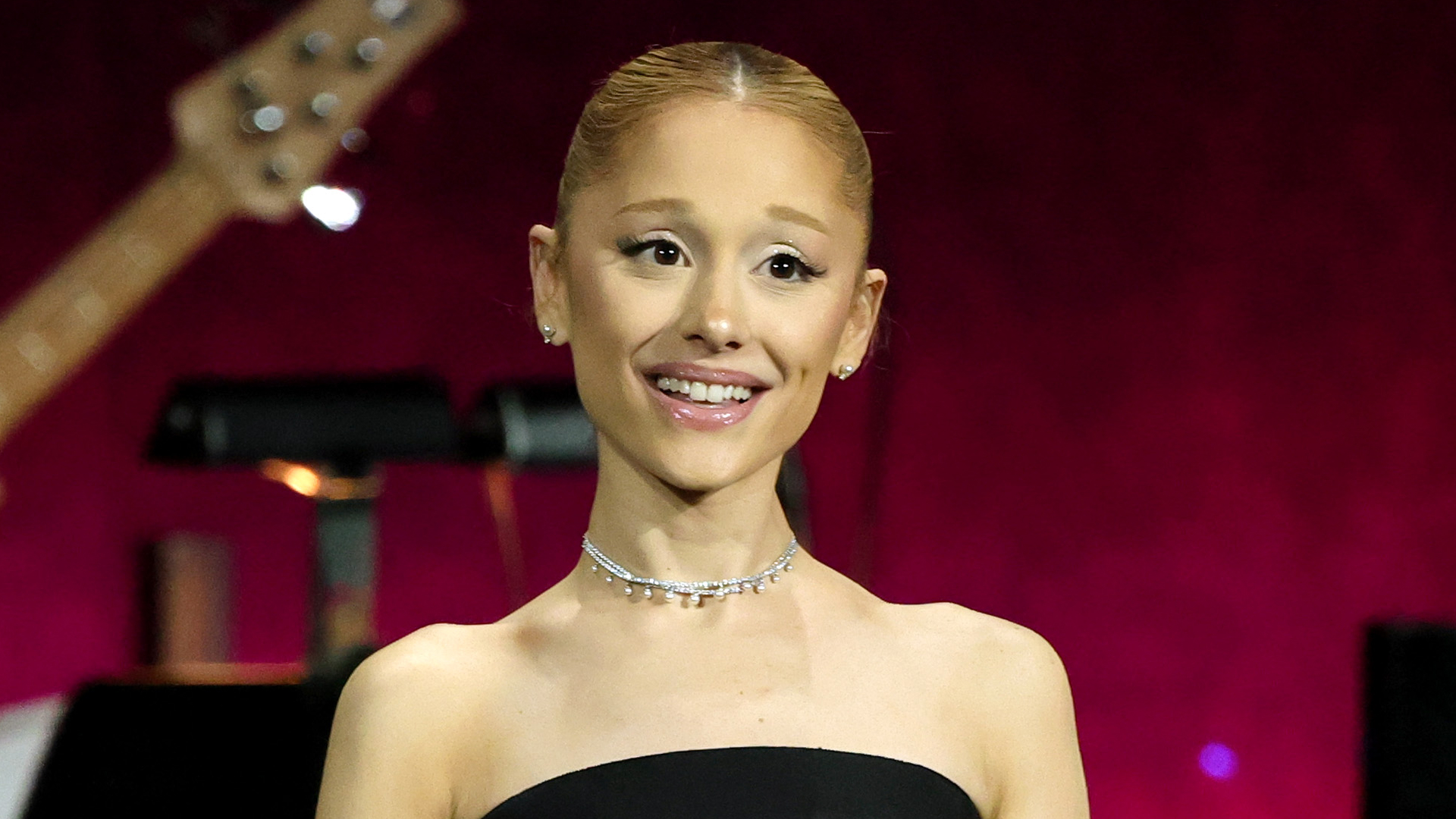 Ariana Grande smiling