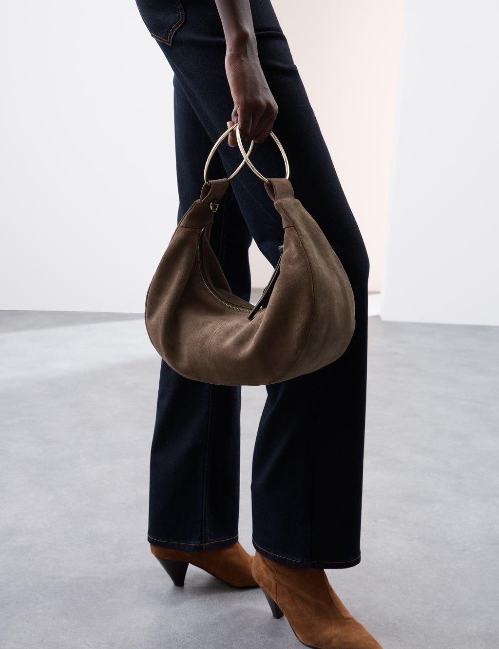 Marks &amp;amp; Spencer Womens Brown Leather Crossbody Bag - M&amp;amp;s