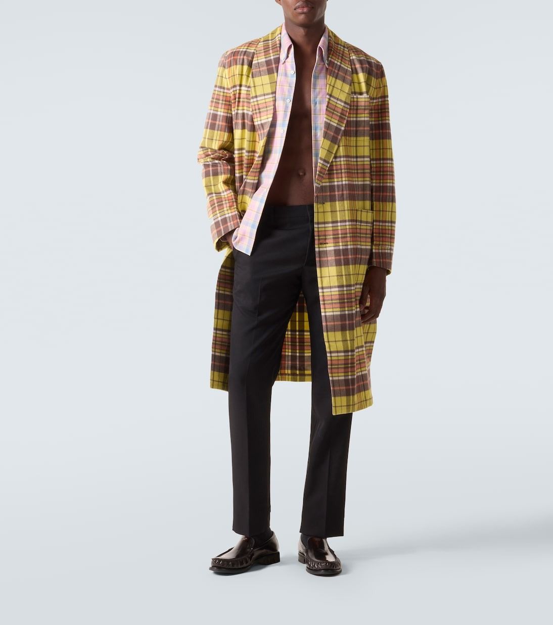 Prada, Checked Cotton Coat