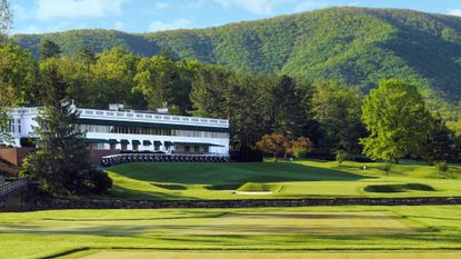 The 18th hole at The Greenbrier