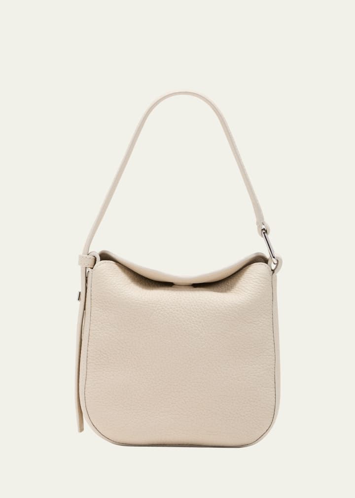 Anna Mini Leather Hobo Bag
