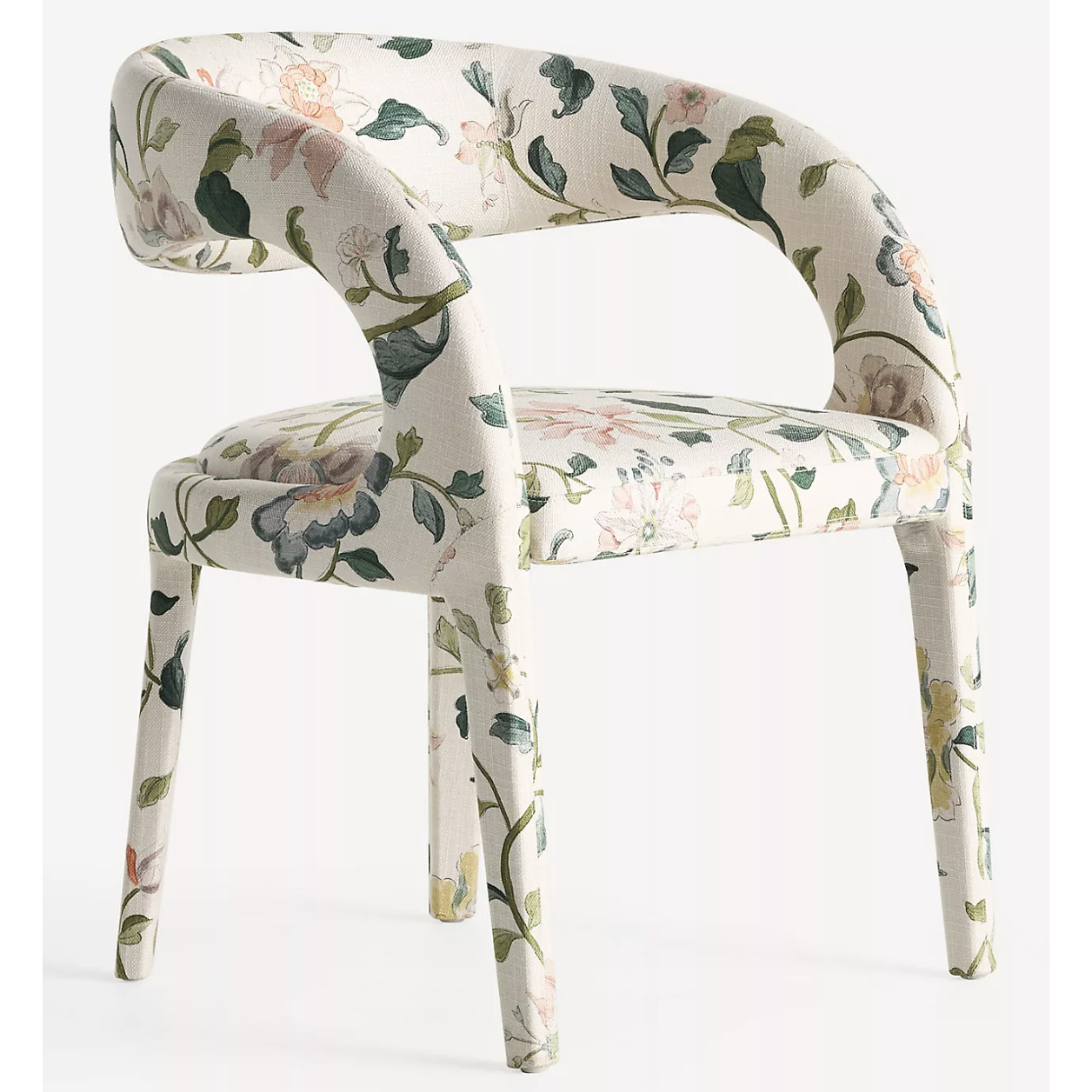 floral armchair