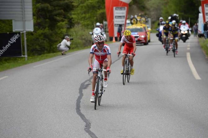 Joaquim Rodriguez (Katusha) attacked in the finale but to no avail.