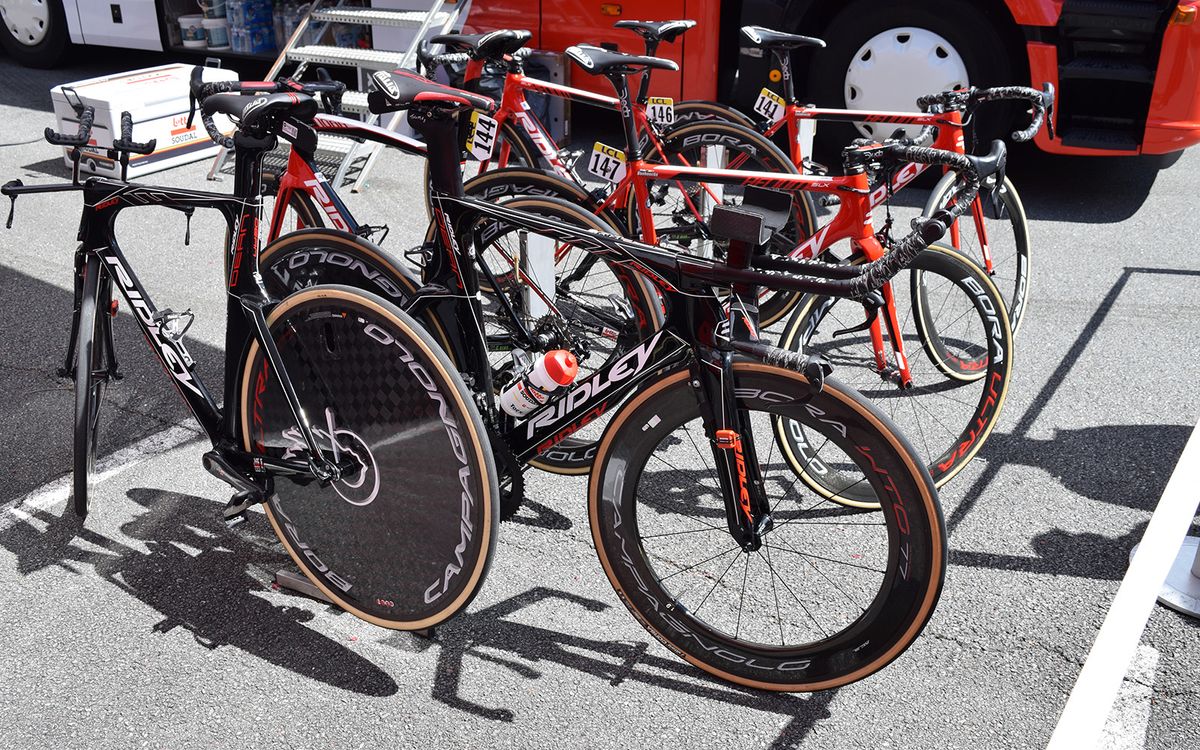 A look at the Lotto Soudal Ridley Dean TT bikes