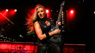Nita Strauss live onstage at the Ascend Amphitheater in Texas, 2021