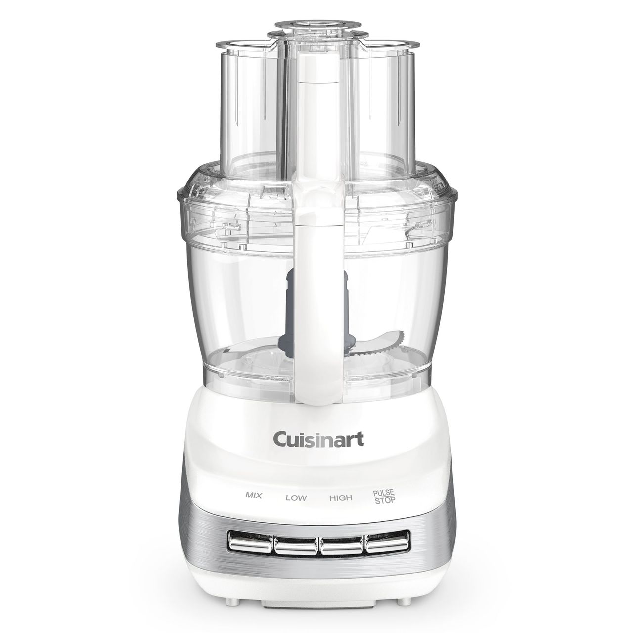 A Cuisinart Core Custom Food Processor on a square background