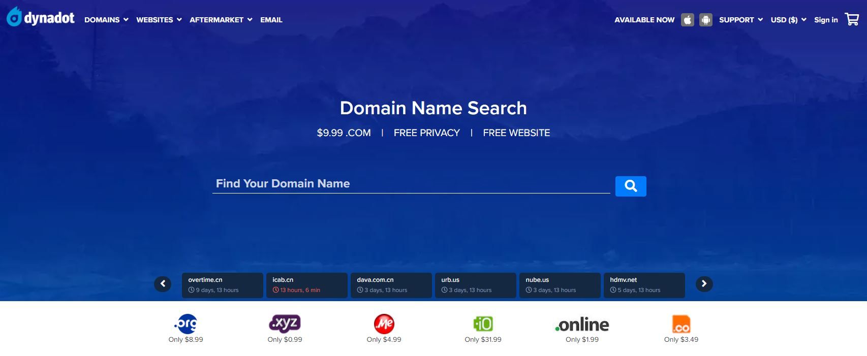 Domain market