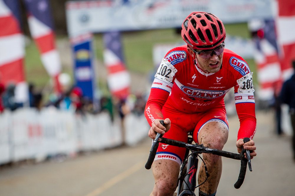 Tobin Ortenblad (Cal Giant) heads out for his final lap