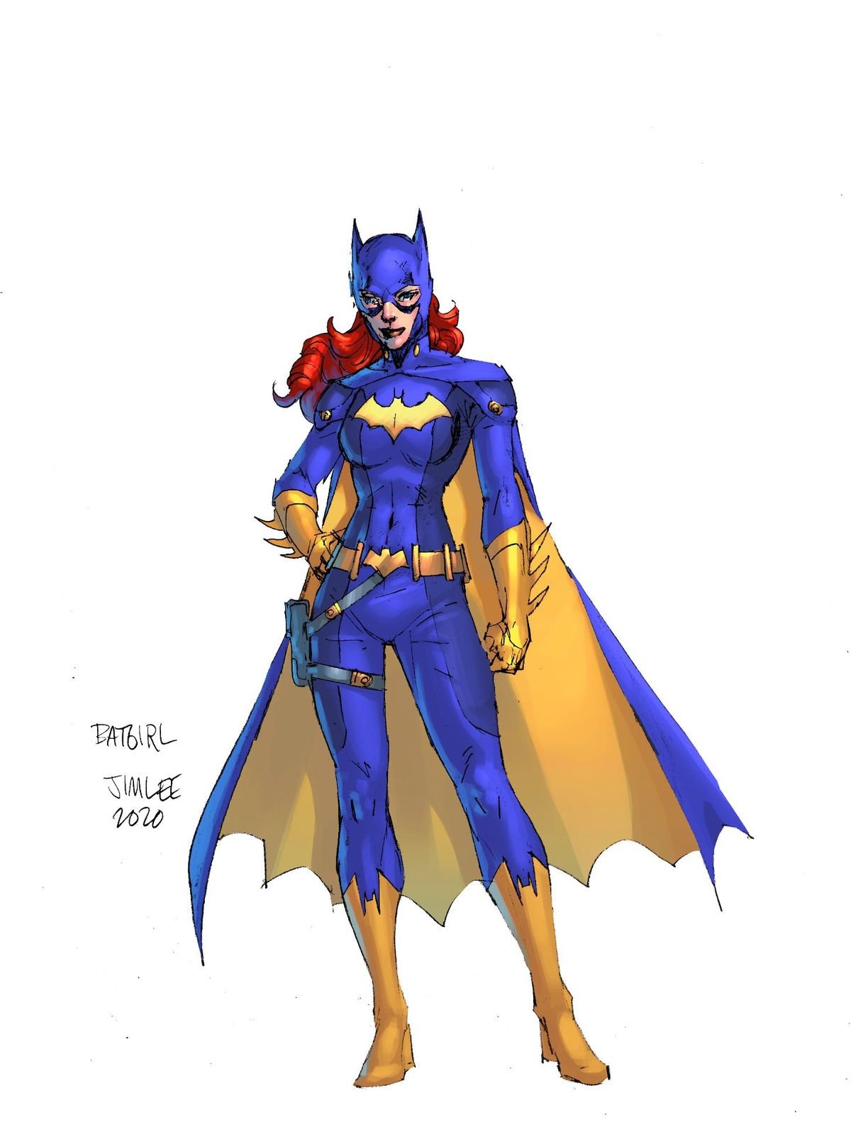Gotham Knights Batgirl character design by Jim Lee