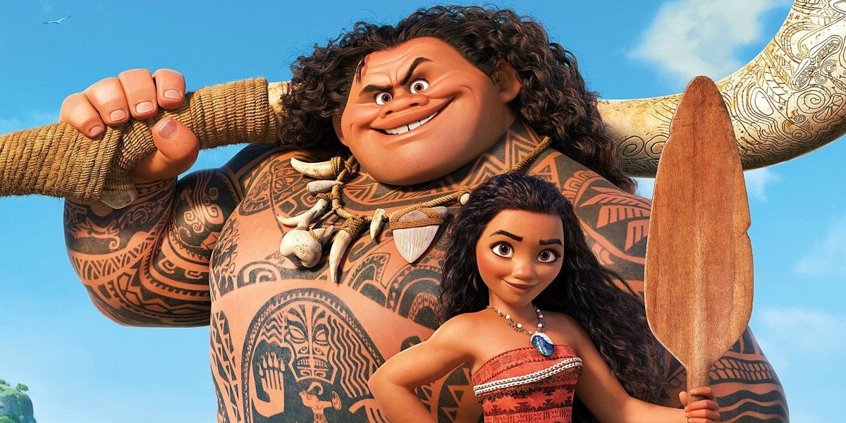 When Moana first meets Maui, he gives her the People's Eyebrow, Dwayne The  Rock Johnson's signature move. : r/MovieDetails