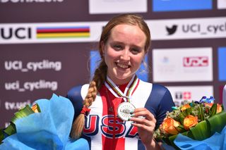 Skylar Schneider won the silver medal at the 2016 UCI Road World Championships Juniors Road Race